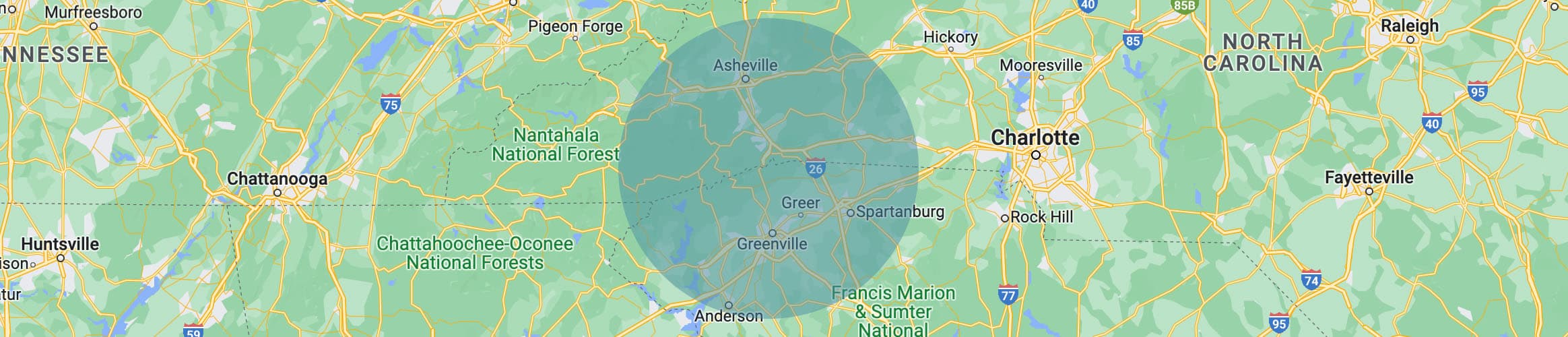 Green River Arborists service area map